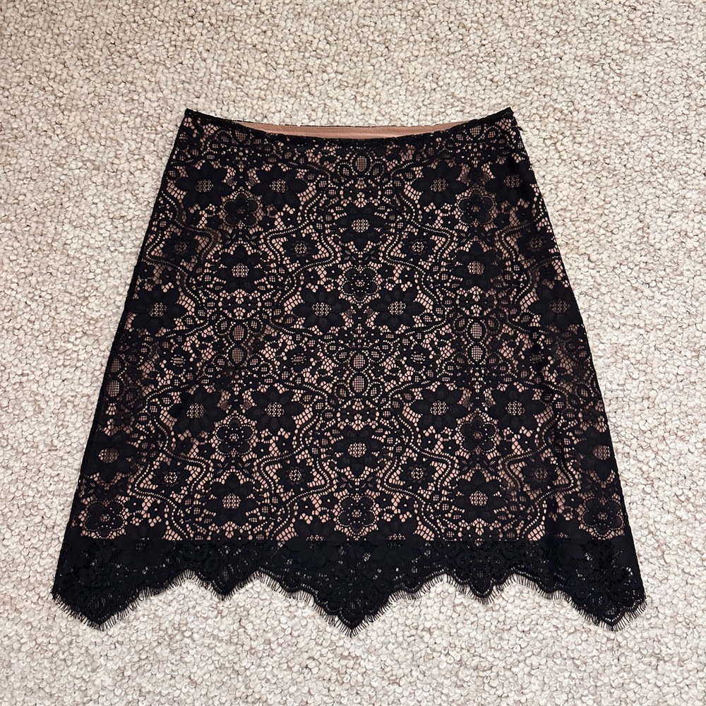For Love & Lemons Black Lace Skirt